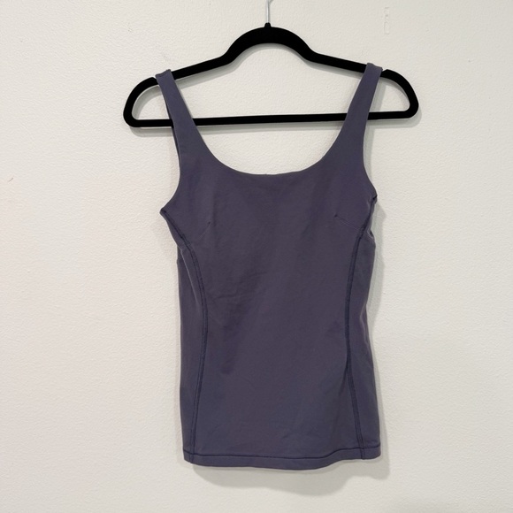 Lululemon Sculpt It Singlet Tank Top (Built-in Bra) in Greyvy 6 - Picture 2 of 6